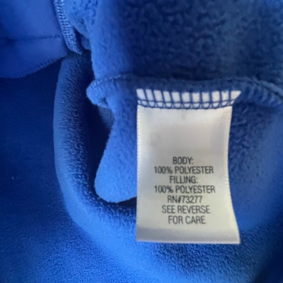 Croft & Barrow Royal Blue Zip Fleece Jacket Size L - Picture 4 of 5